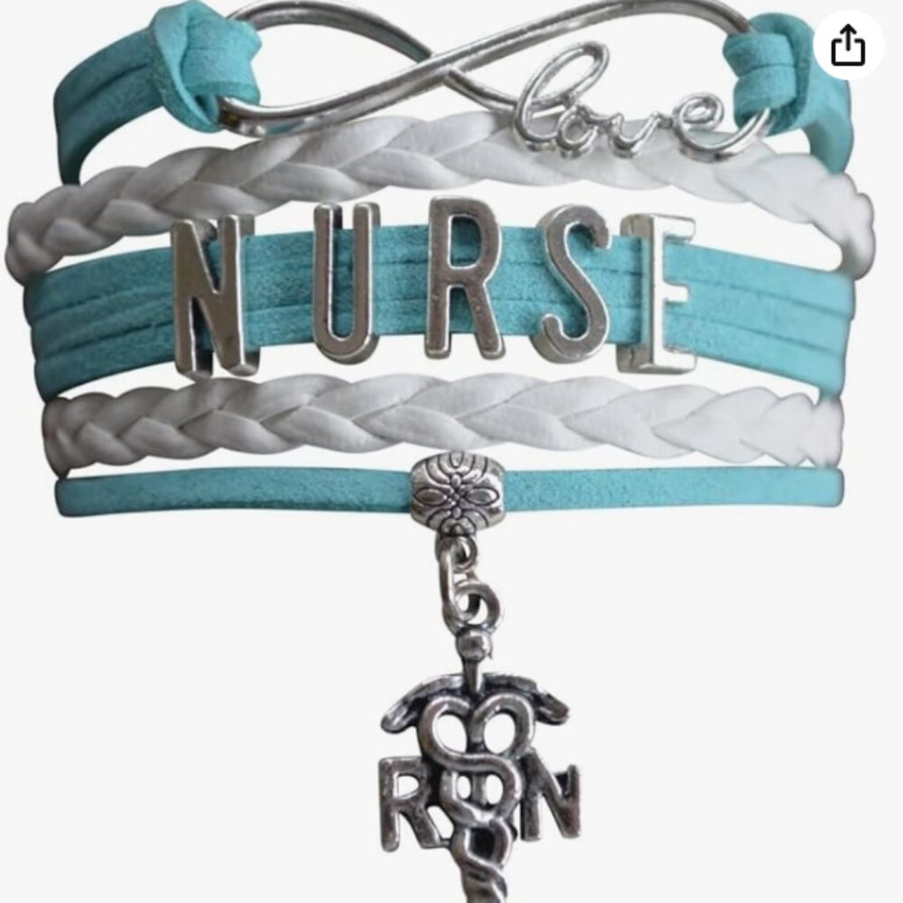 Nurse Infinity Bracelet - Teal
